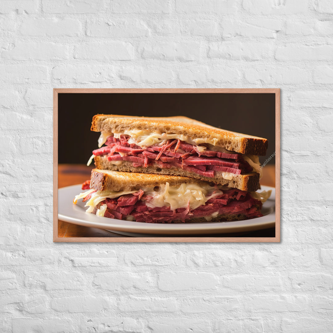 Reuben Sandwich Framed poster 🤤 from Yumify.AI