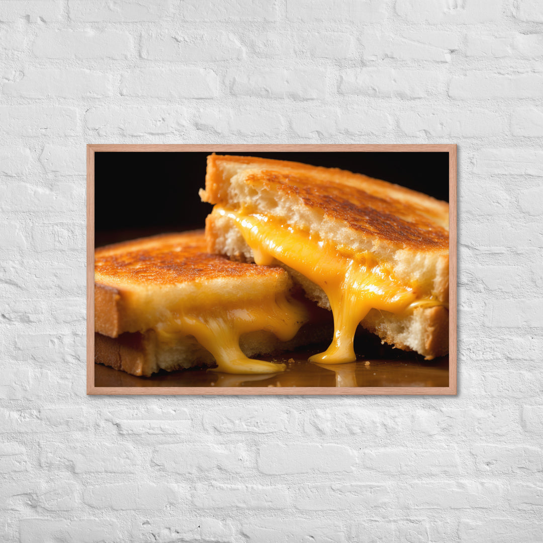 Grilled Cheese Sandwich Framed poster 🤤 from Yumify.AI