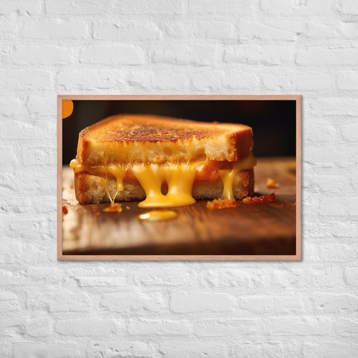 Grilled Cheese Sandwich Framed poster 🤤 from Yumify.AI