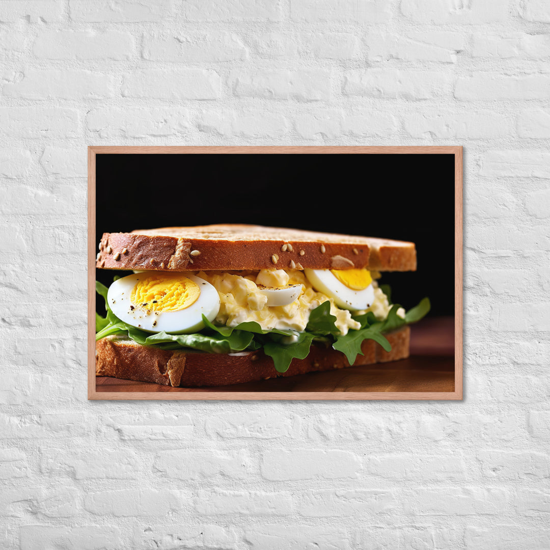 Egg Salad Sandwich Framed poster 🤤 from Yumify.AI