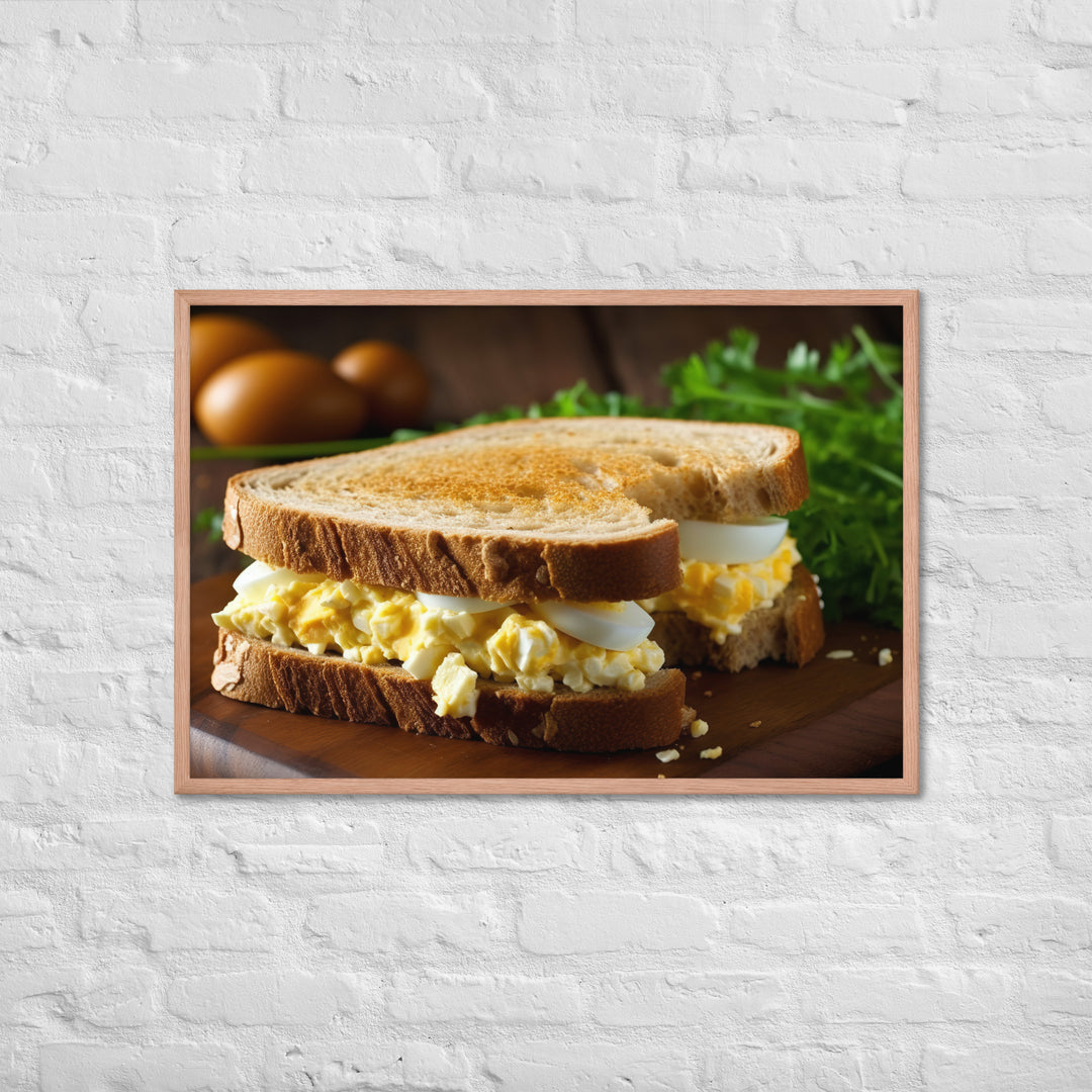 Egg Salad Sandwich Framed poster 🤤 from Yumify.AI