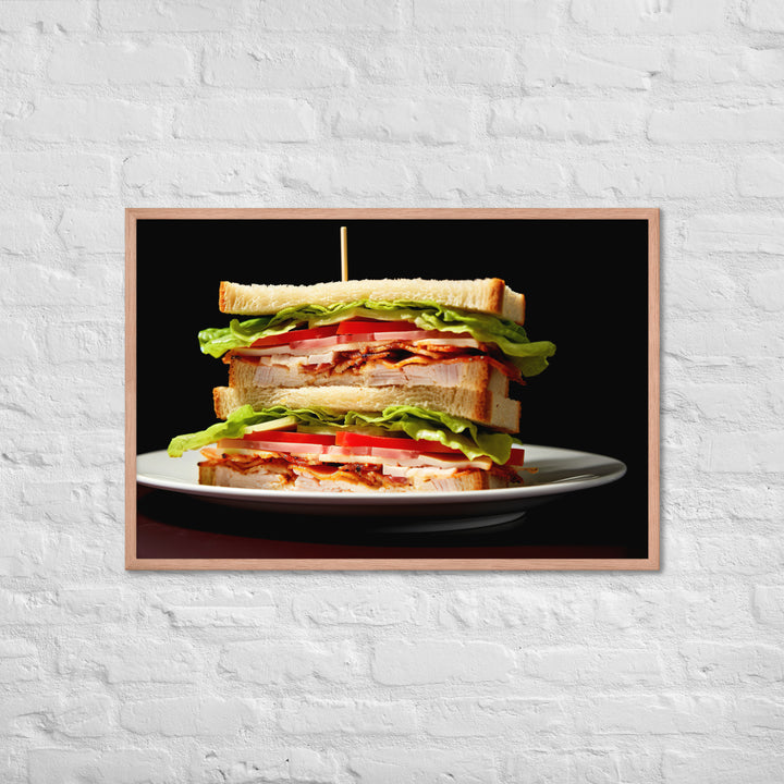 Club Sandwich Framed poster 🤤 from Yumify.AI