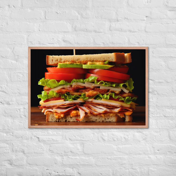 Club Sandwich Framed poster 🤤 from Yumify.AI