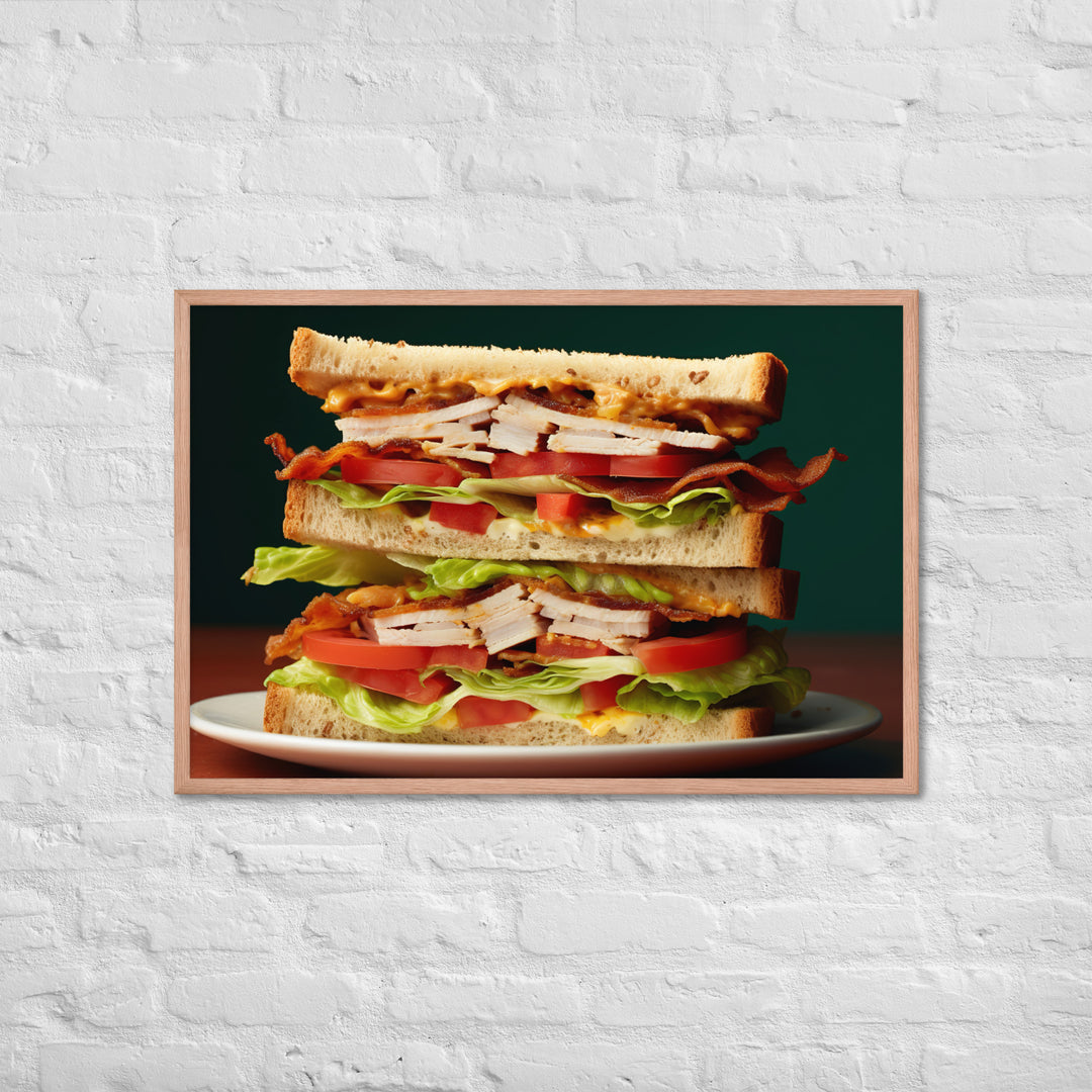 Club Sandwich Framed poster 🤤 from Yumify.AI