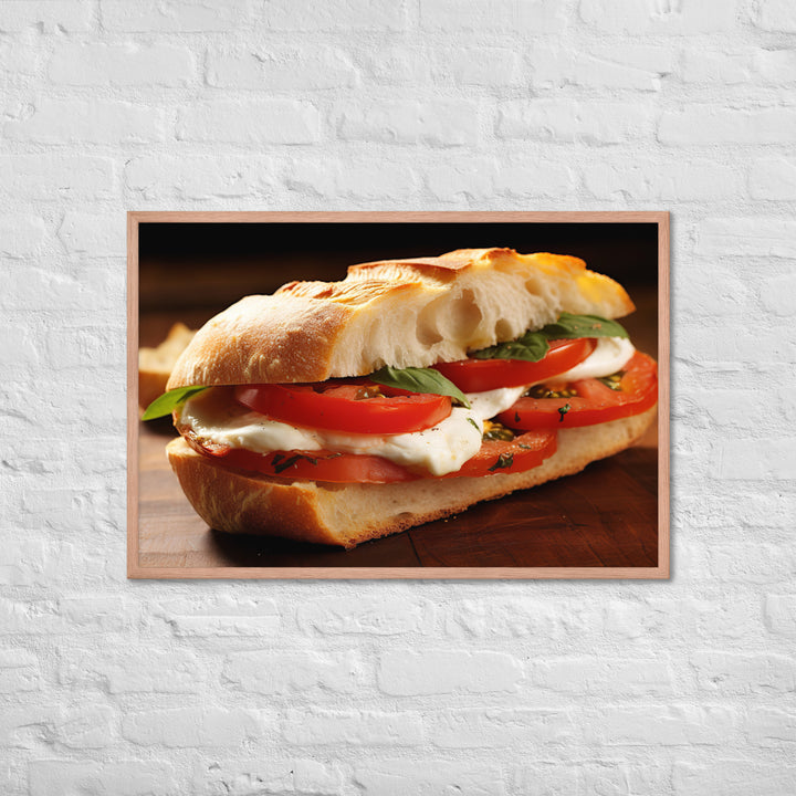 Caprese Sandwich Framed poster 🤤 from Yumify.AI