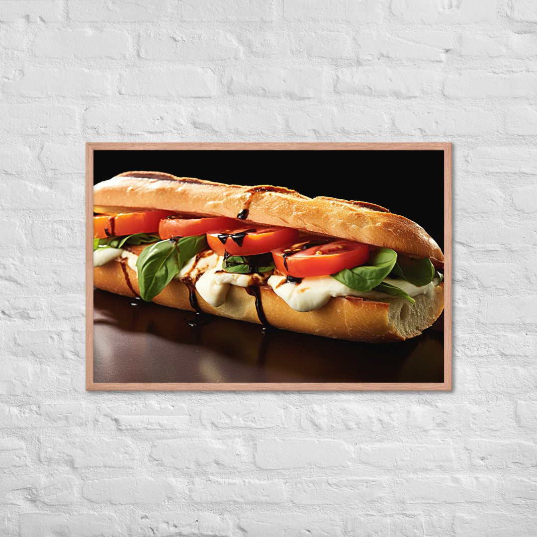 Caprese Sandwich Framed poster 🤤 from Yumify.AI