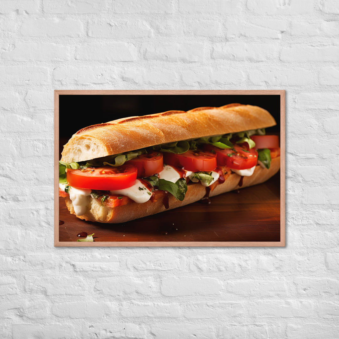 Caprese Sandwich Framed poster 🤤 from Yumify.AI