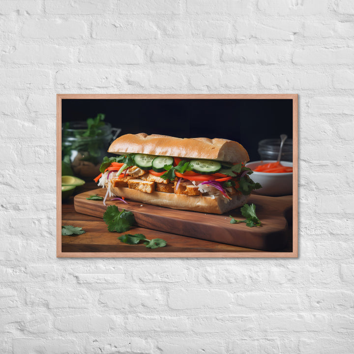 Grilled Pork and Pickled Vegetables Framed poster 🤤 from Yumify.AI