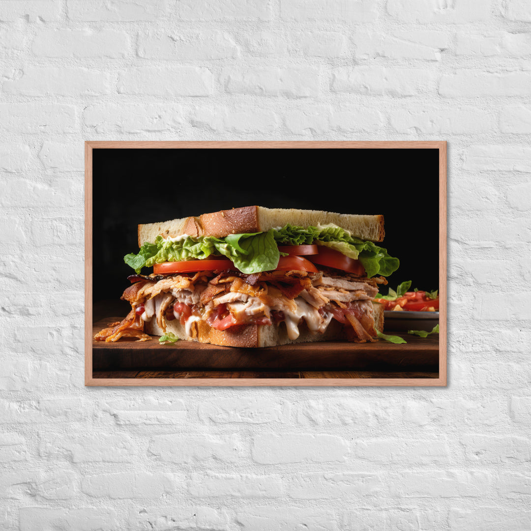 The Ultimate Club Sandwich Framed poster 🤤 from Yumify.AI