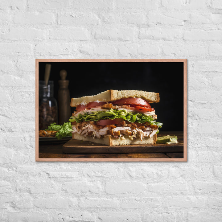 The Ultimate Club Sandwich Framed poster 🤤 from Yumify.AI