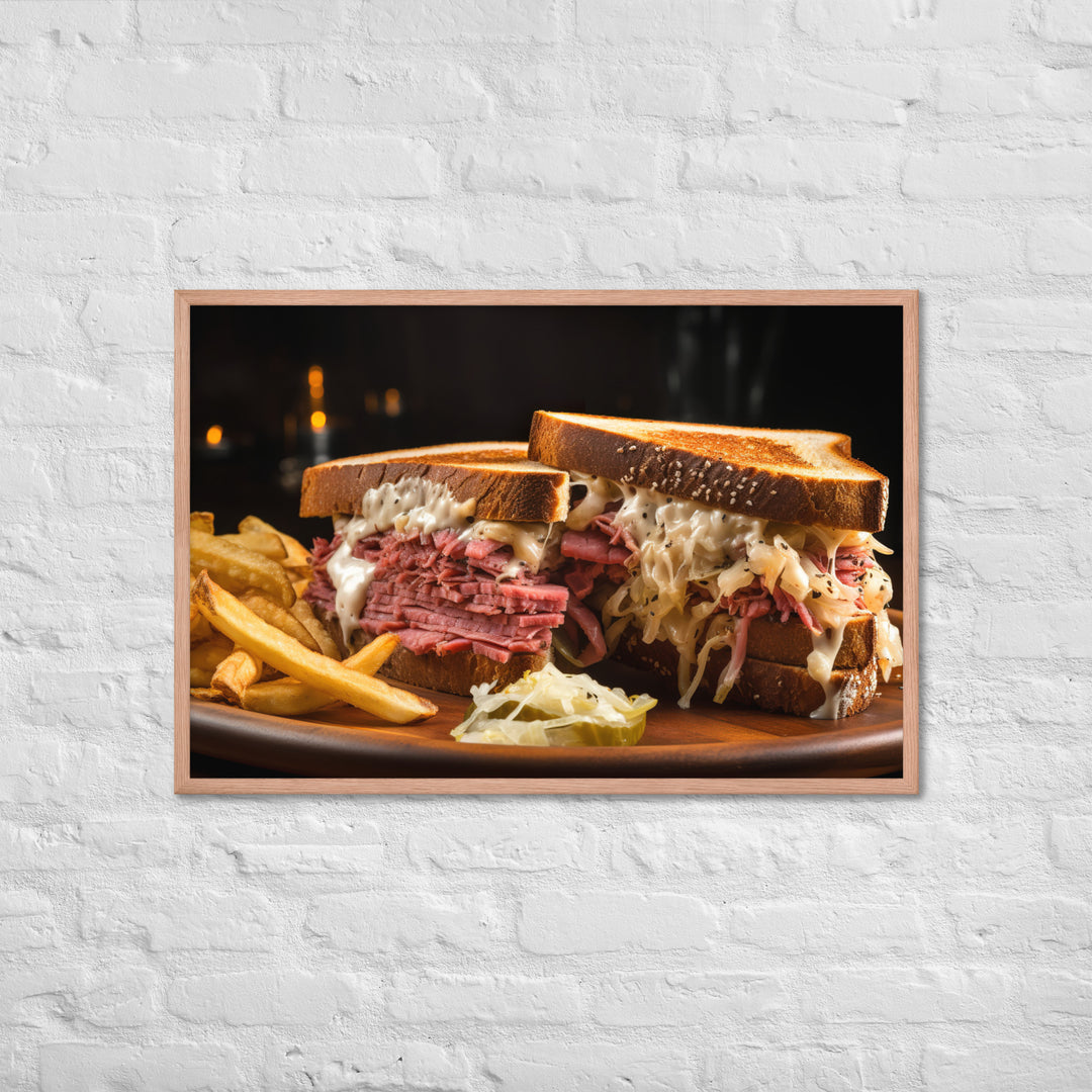 The Perfect Reuben Framed poster 🤤 from Yumify.AI