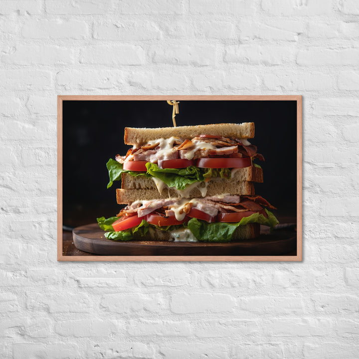 The Ultimate Club Sandwich Framed poster 🤤 from Yumify.AI