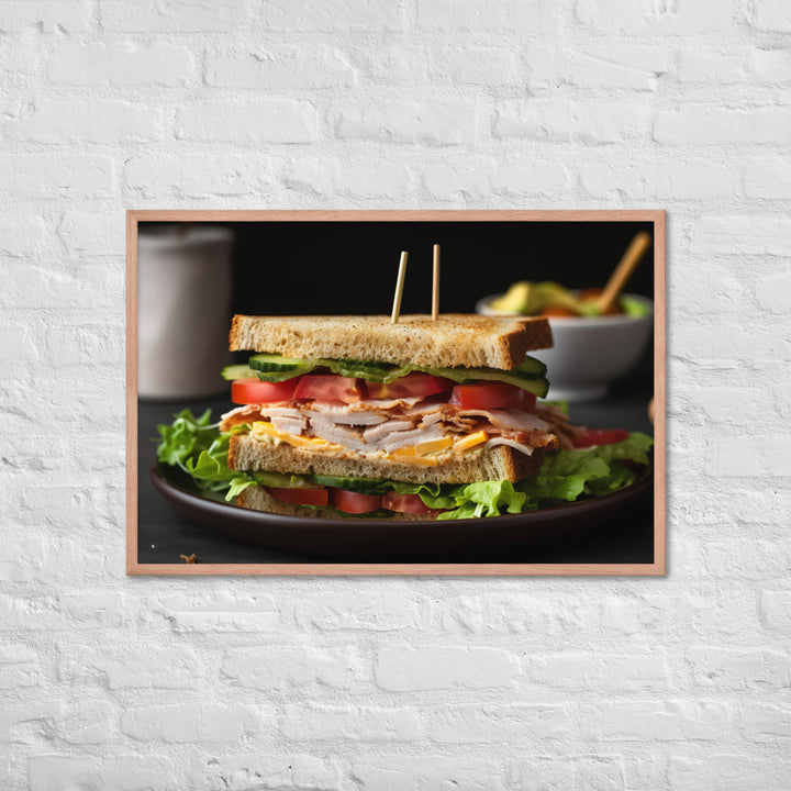 The Perfect Club Sandwich Framed poster 🤤 from Yumify.AI