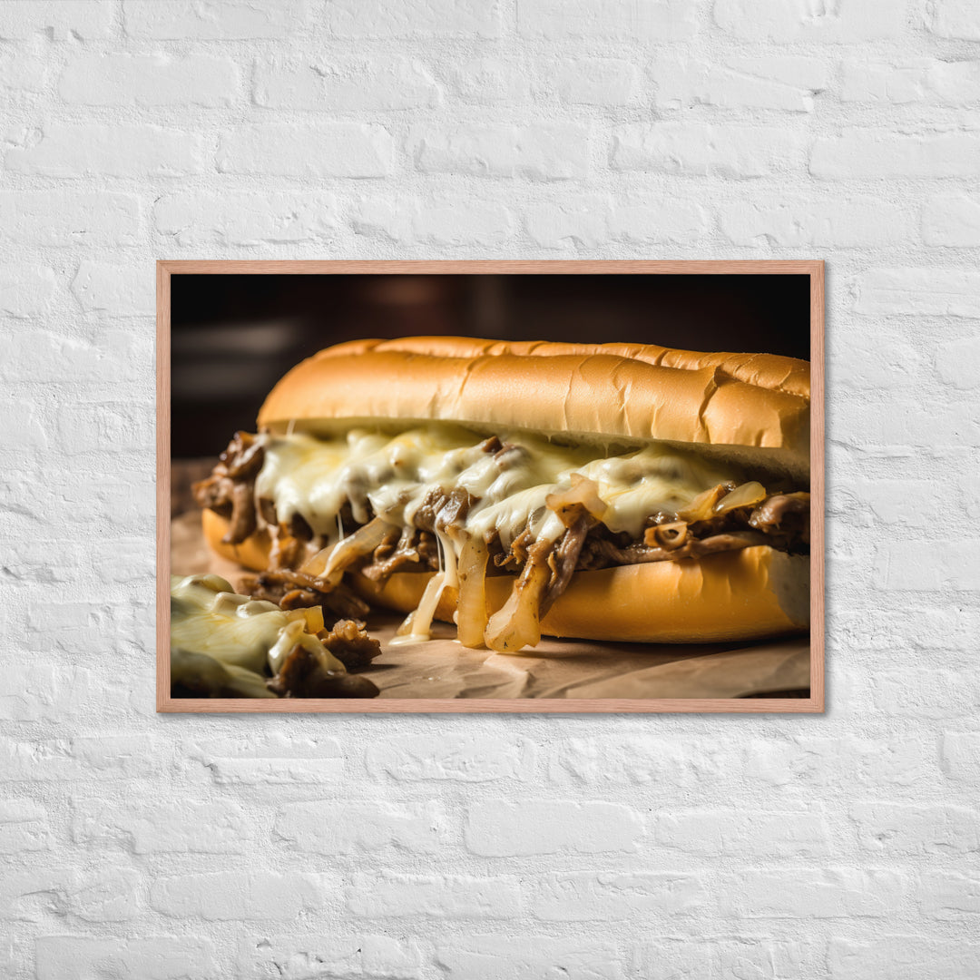 The Classic Philly Cheesesteak Framed poster 🤤 from Yumify.AI