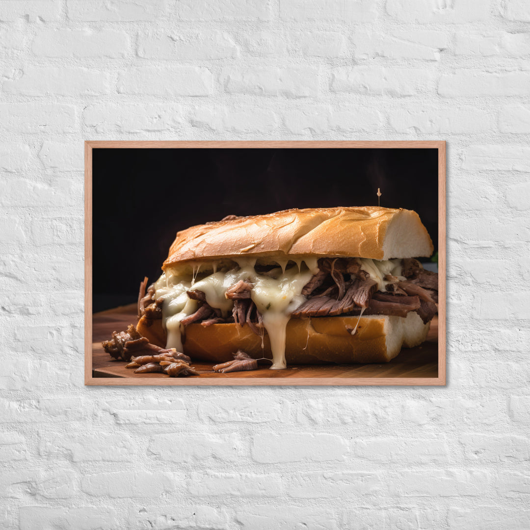 Classic French Dip Sandwich Framed poster 🤤 from Yumify.AI