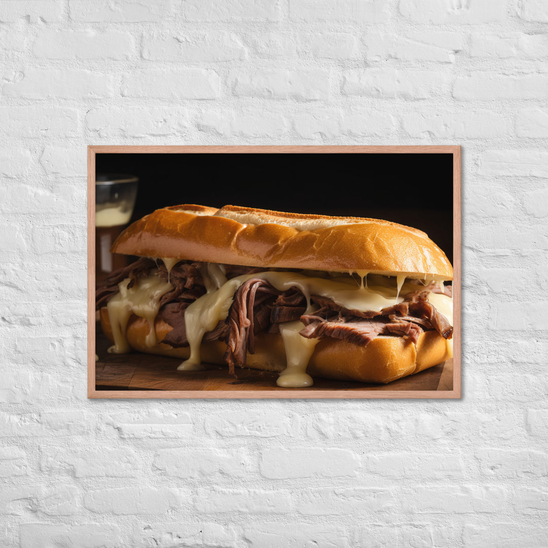 Classic French Dip Sandwich Framed poster 🤤 from Yumify.AI