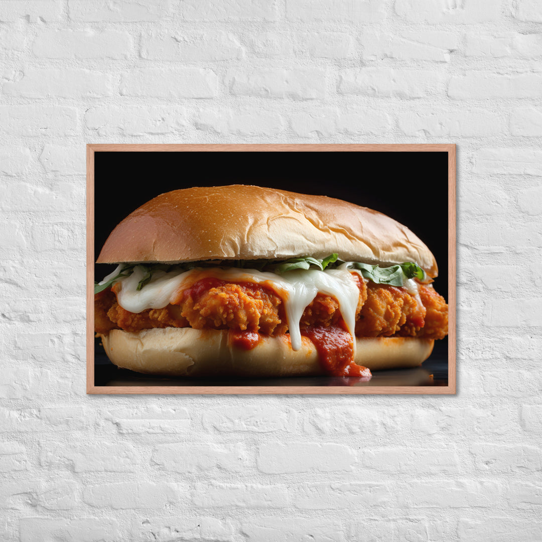 Classic Chicken Parmesan Hero Framed poster 🤤 from Yumify.AI