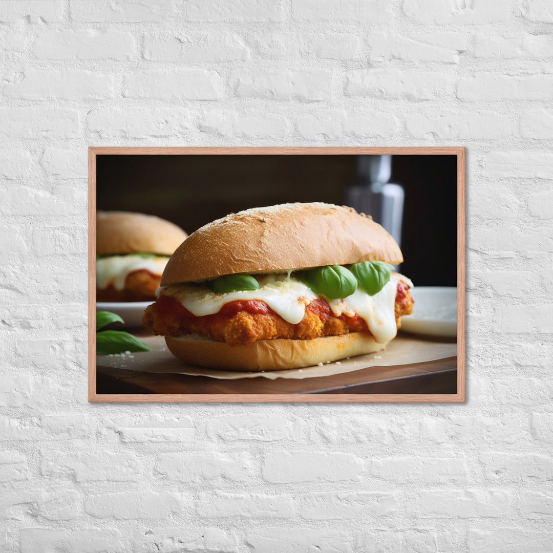 Classic Chicken Parmesan Hero Framed poster 🤤 from Yumify.AI