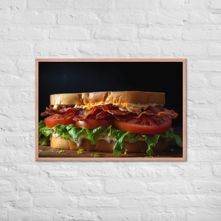 A delicious BLT sandwich Framed poster 🤤 from Yumify.AI