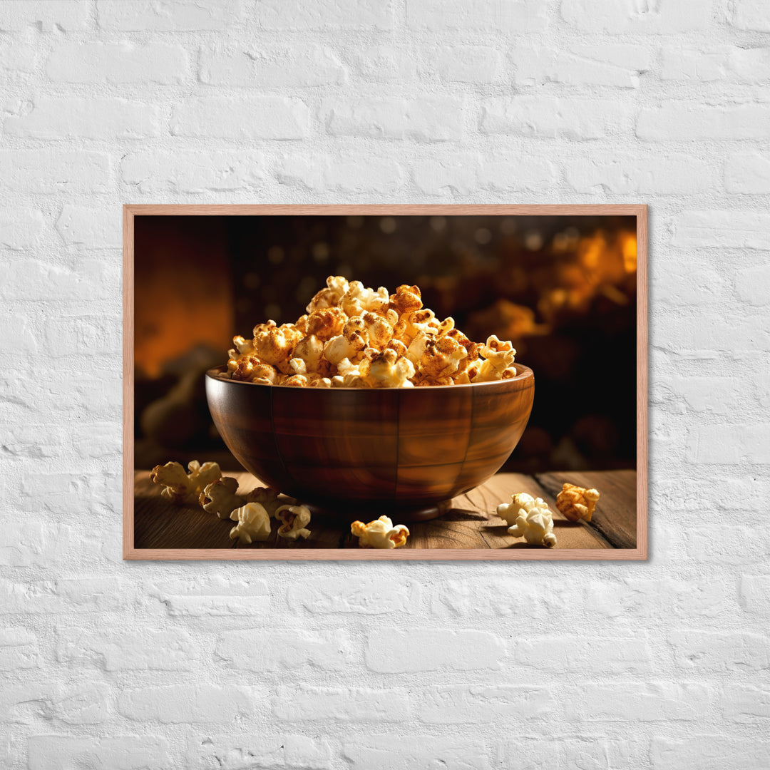 Spicy Popcorn Framed poster 🤤 from Yumify.AI