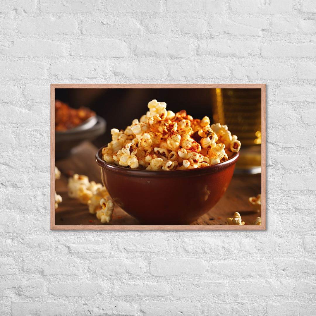 Spicy Popcorn Framed poster 🤤 from Yumify.AI