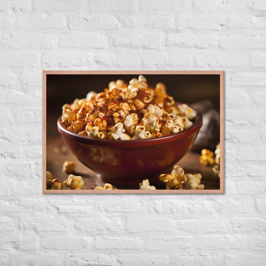 Spicy Popcorn Framed poster 🤤 from Yumify.AI