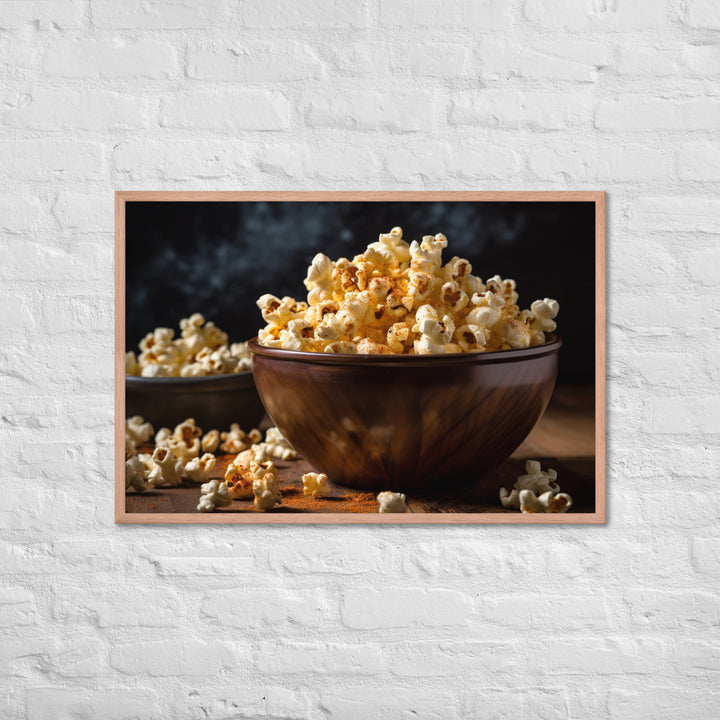 Garlic Parmesan Popcorn Framed poster 🤤 from Yumify.AI