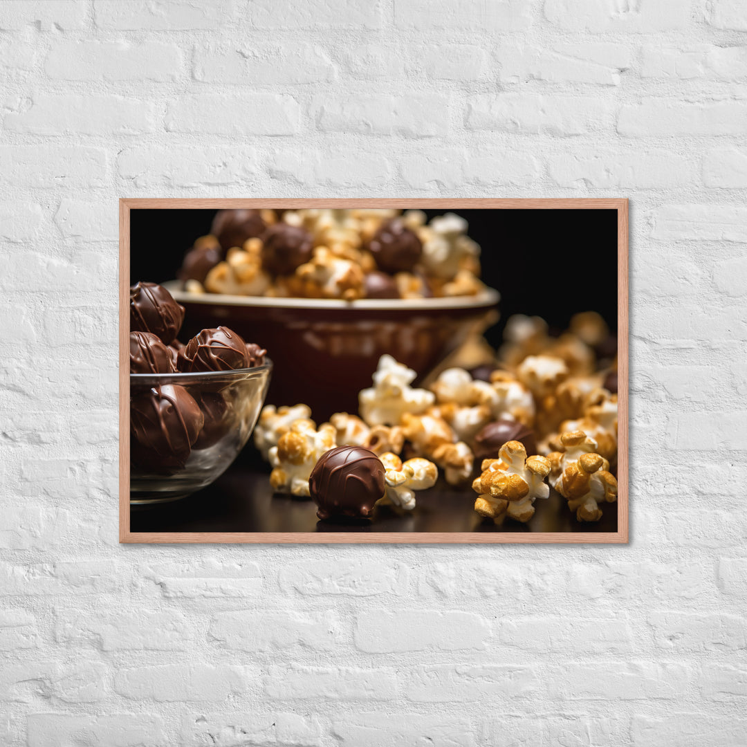 Chocolate Popcorn Framed poster 🤤 from Yumify.AI