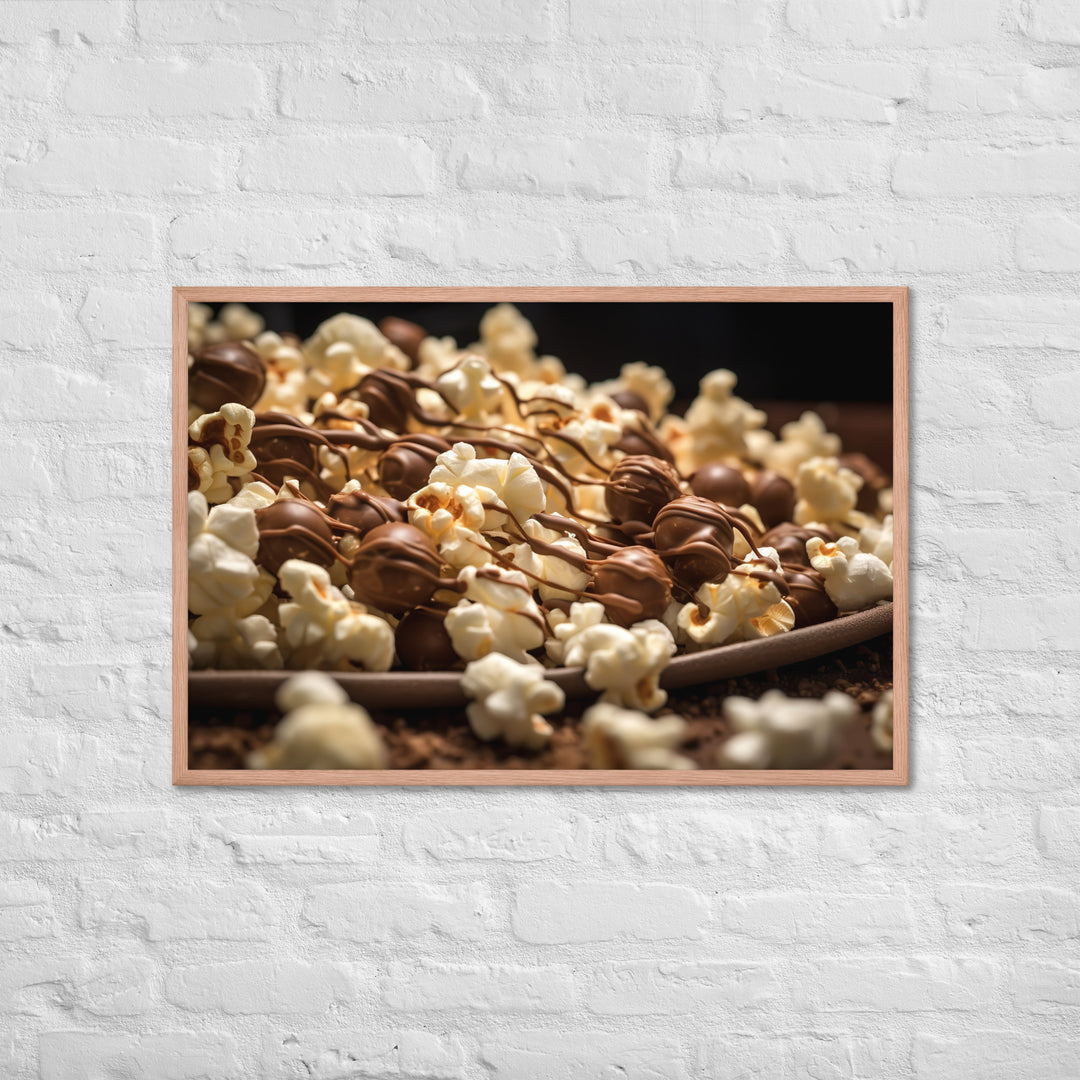 Chocolate Popcorn Framed poster 🤤 from Yumify.AI