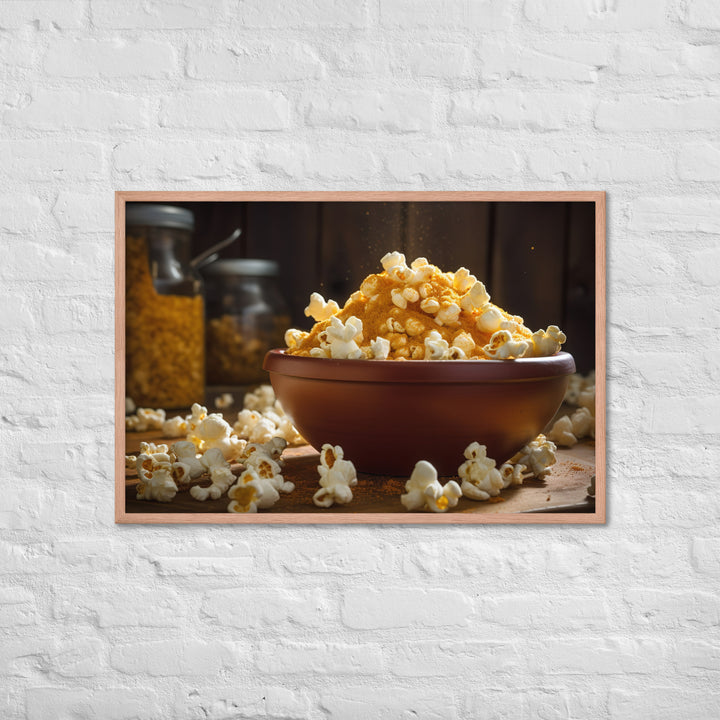 Cheese Popcorn Framed poster 🤤 from Yumify.AI