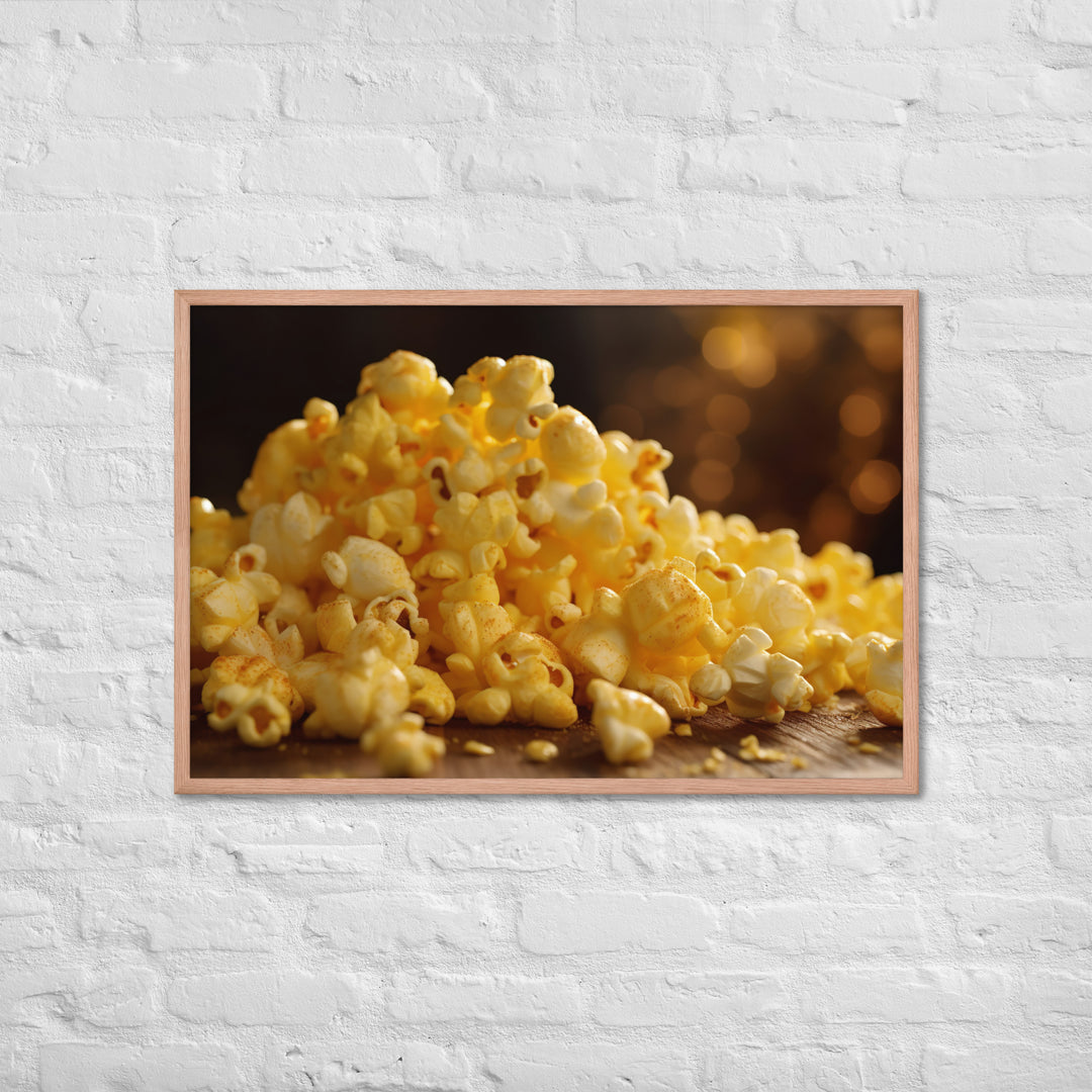 Cheese Popcorn Framed poster 🤤 from Yumify.AI