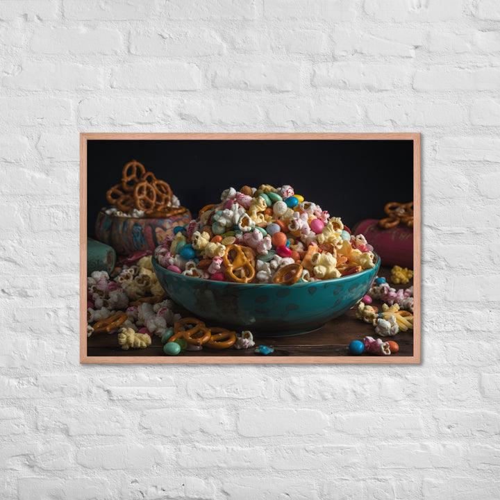 Popcorn Party Mix Framed poster 🤤 from Yumify.AI