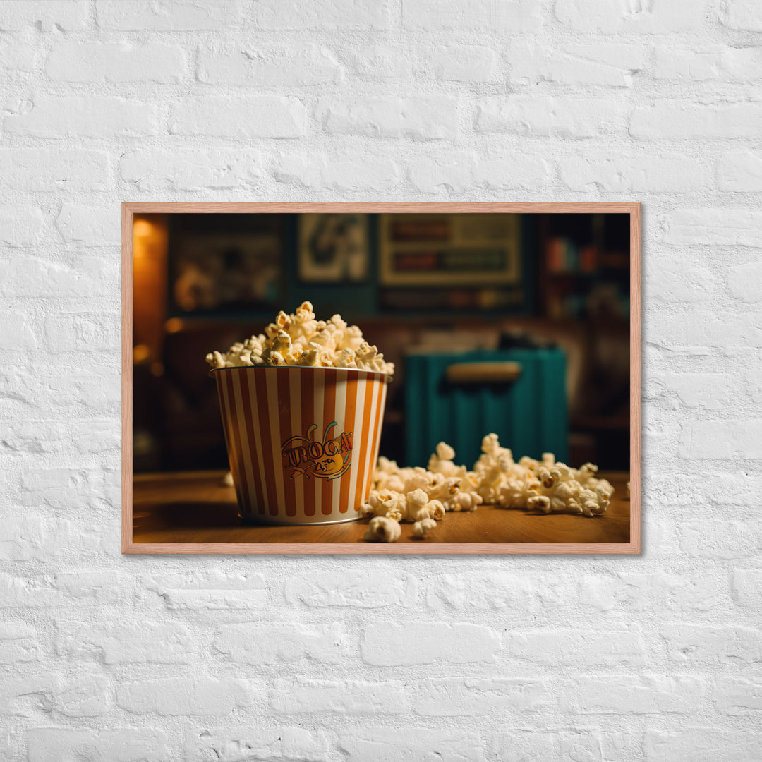 Popcorn and a Movie Framed poster 🤤 from Yumify.AI