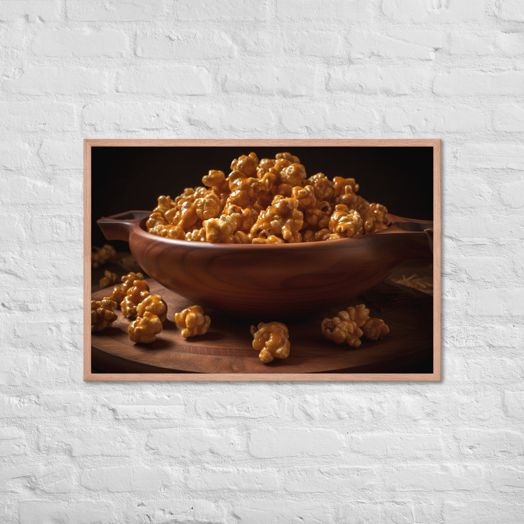 Caramel Popcorn Crunch Framed poster 🤤 from Yumify.AI