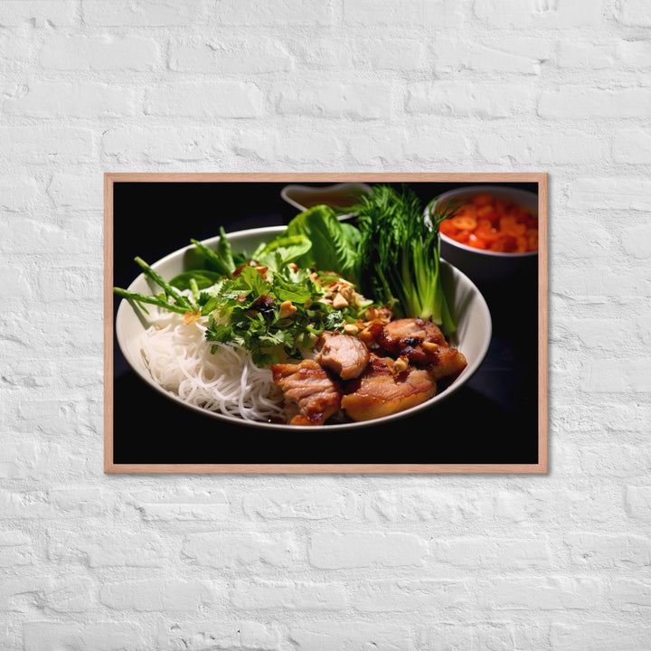 Bun Cha Framed poster 🤤 from Yumify.AI