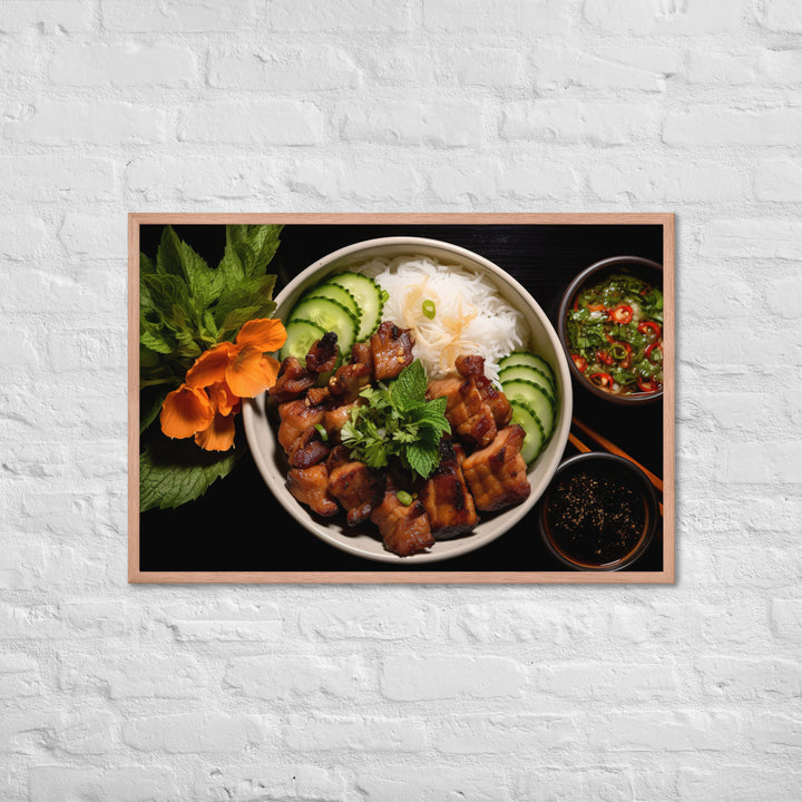 Bun Cha Framed poster 🤤 from Yumify.AI