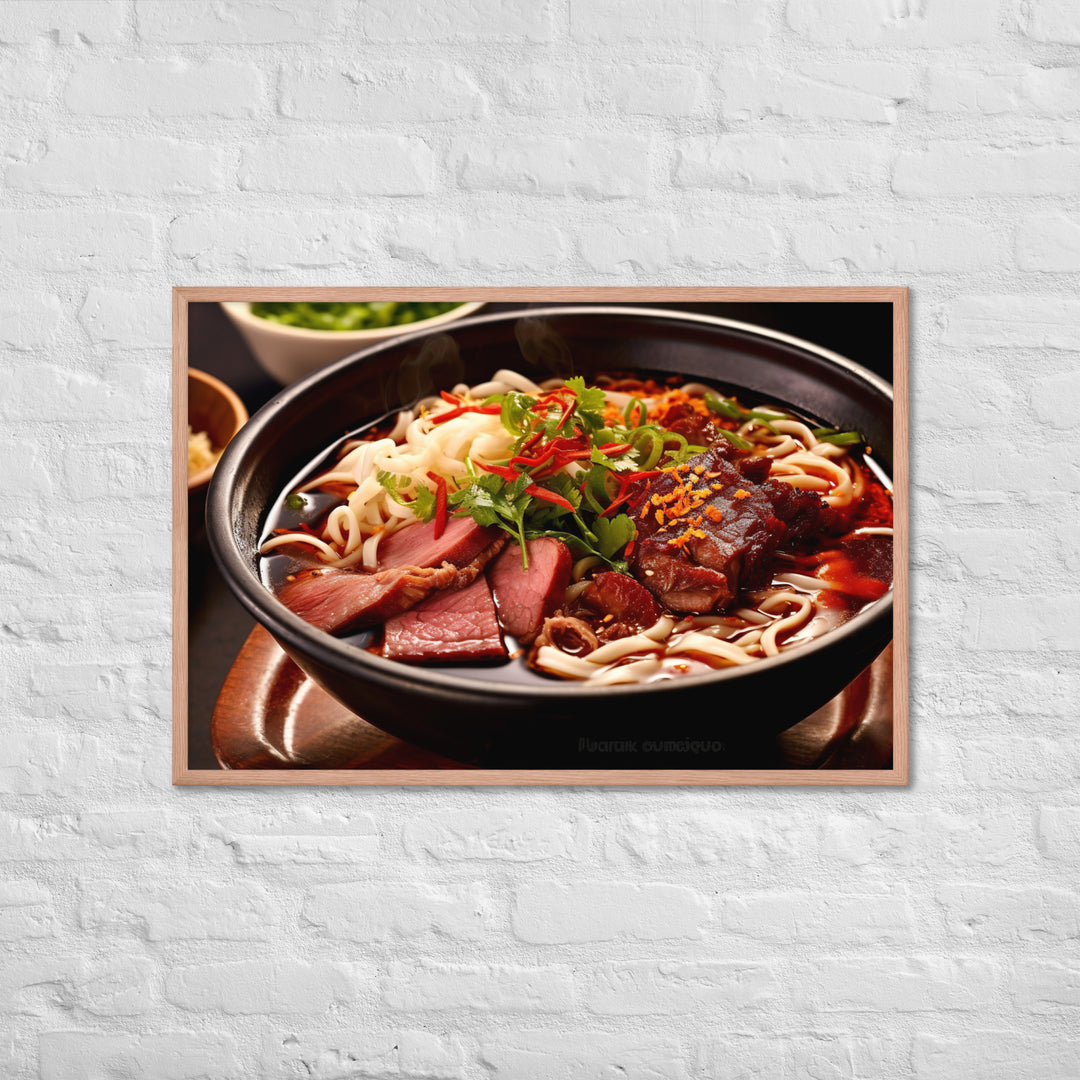 Bun Bo Hue Framed poster 🤤 from Yumify.AI