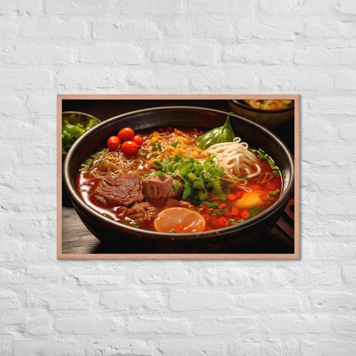 Bun Bo Hue Framed poster 🤤 from Yumify.AI