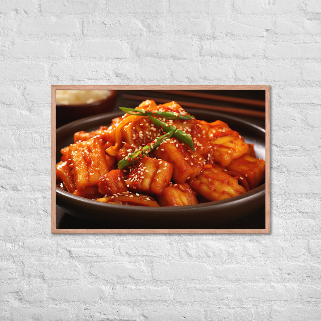 Tteokbokki Framed poster 🤤 from Yumify.AI