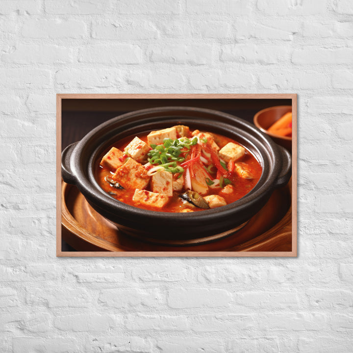 Sundubu Jjigae Framed poster 🤤 from Yumify.AI