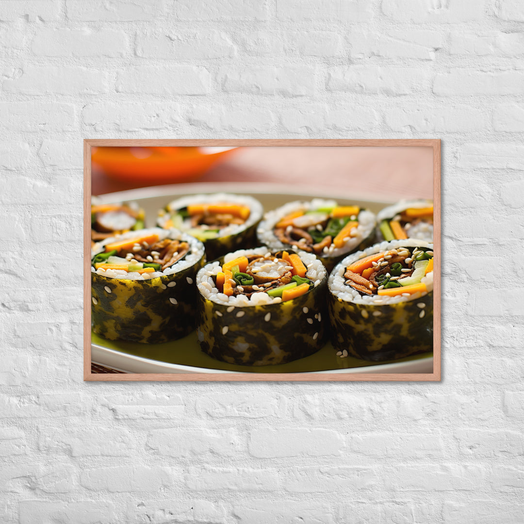 Kimbap Framed poster 🤤 from Yumify.AI