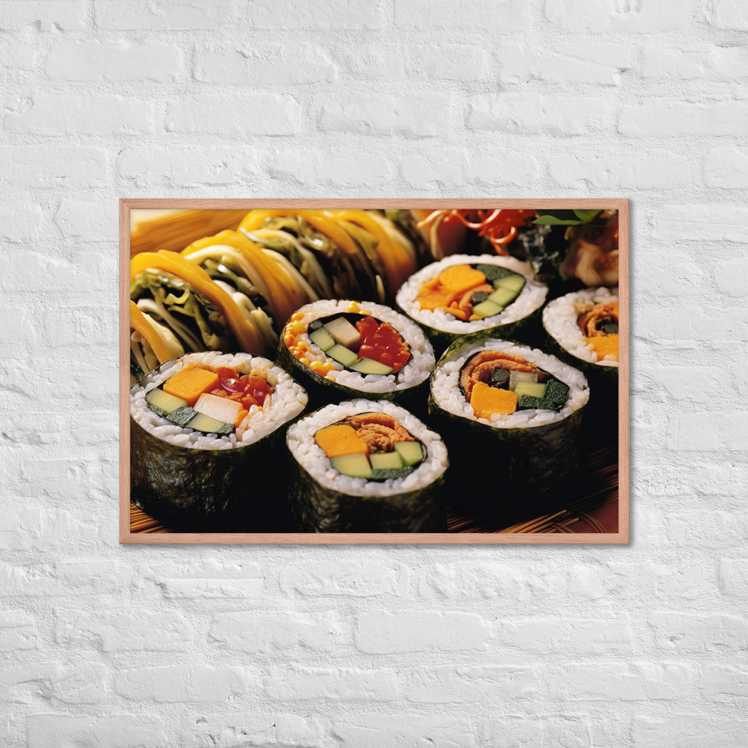 Kimbap Framed poster 🤤 from Yumify.AI