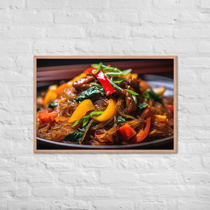 Japchae Framed poster 🤤 from Yumify.AI