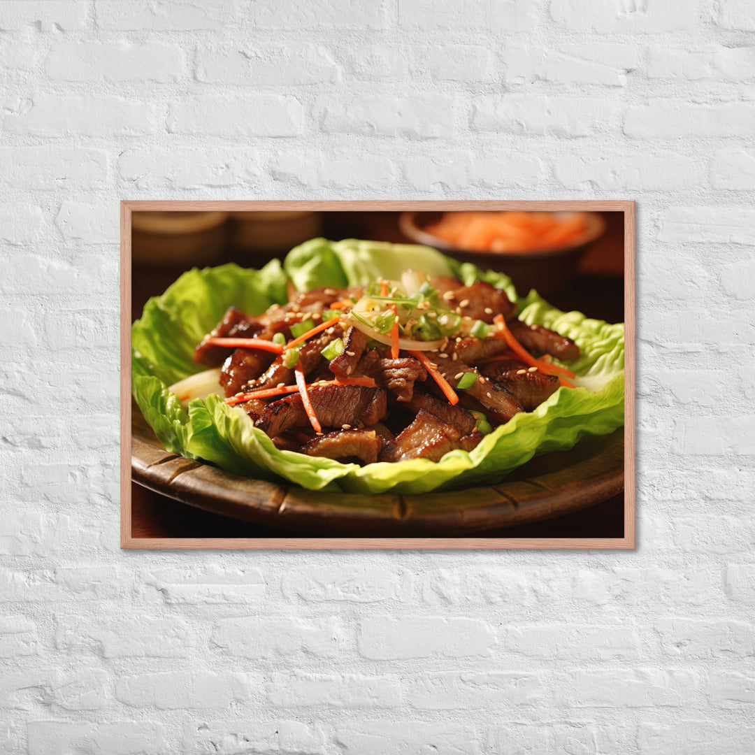 Bulgogi Framed poster 🤤 from Yumify.AI