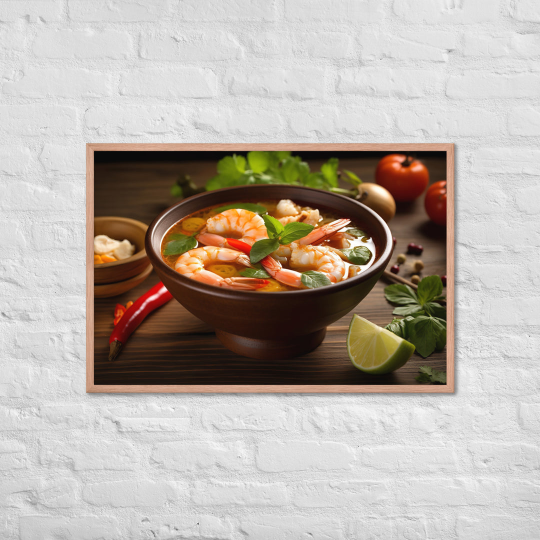 Tom Yum Soup Framed poster 🤤 from Yumify.AI