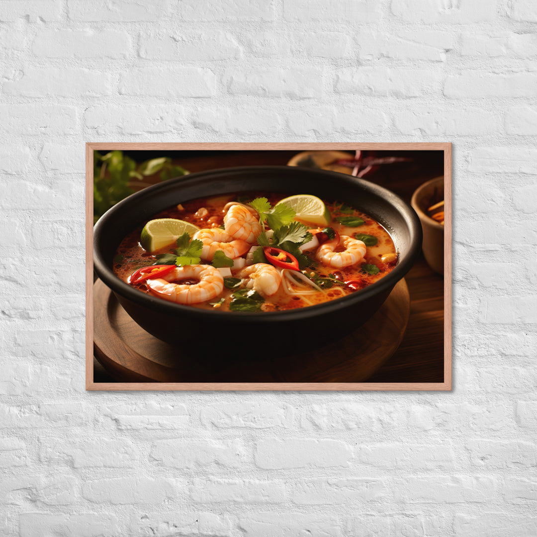 Tom Yum Soup Framed poster 🤤 from Yumify.AI