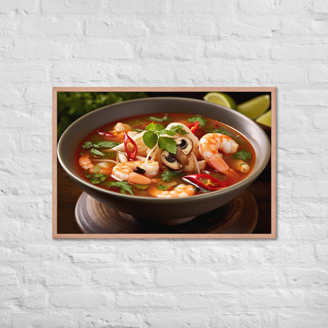 Tom Yum Soup Framed poster 🤤 from Yumify.AI