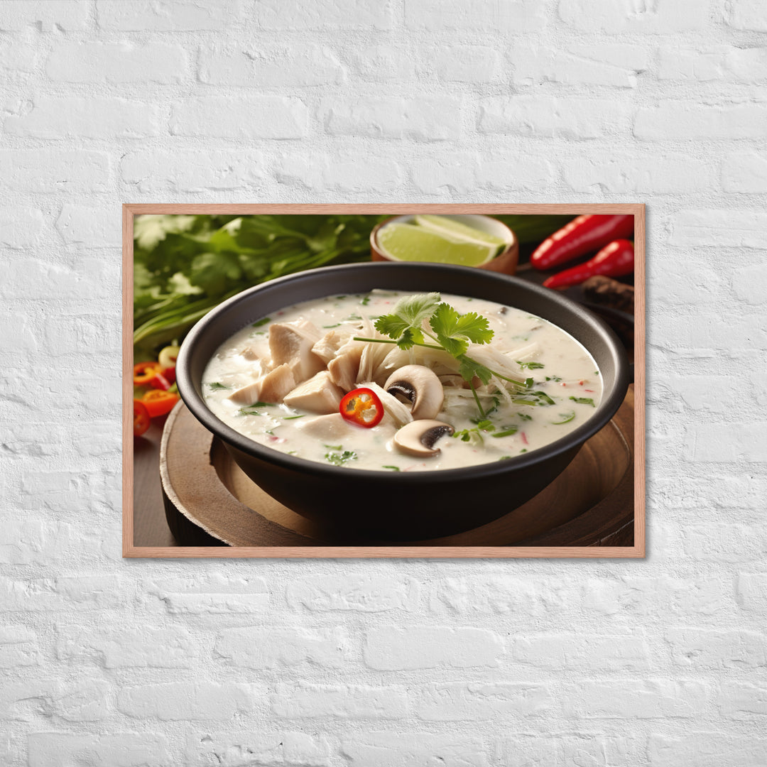 Tom Kha Gai Framed poster 🤤 from Yumify.AI