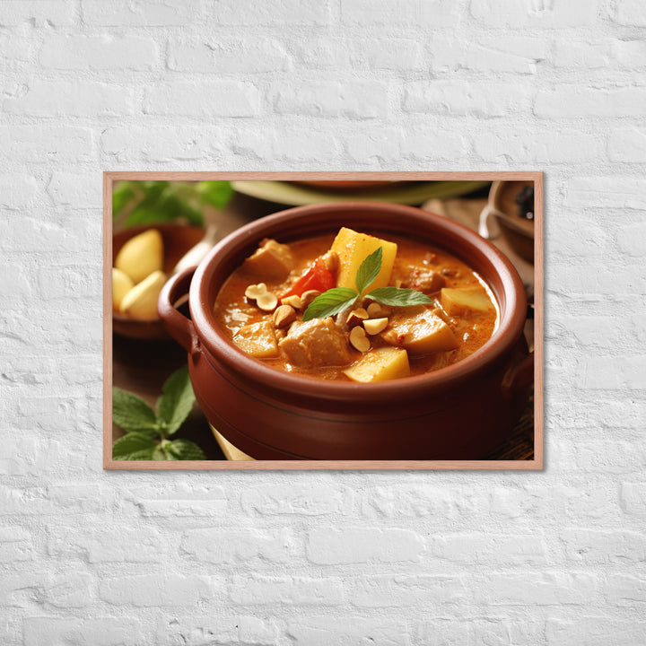 Massaman Curry Framed poster 🤤 from Yumify.AI