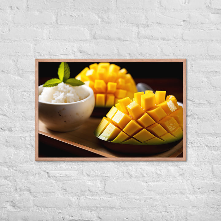 Mango Sticky Rice Framed poster 🤤 from Yumify.AI